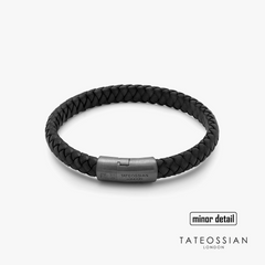 Cobra Multi-Strand Leather Bracelet In Black – Tateossian USA